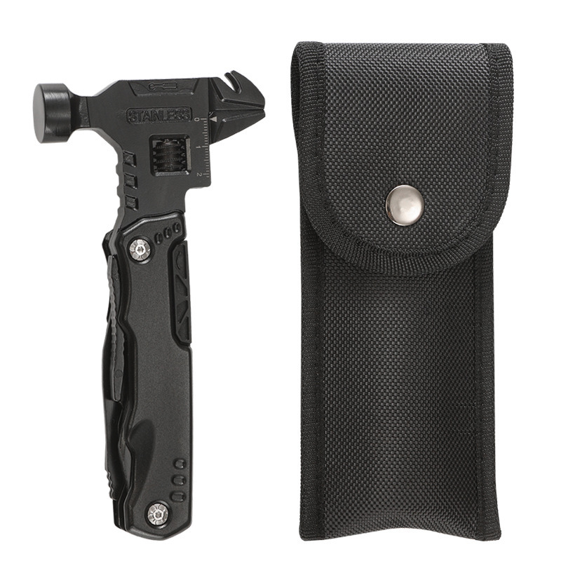 Outdoor Power Board - Portable EDC Survival Multi-Tool, 15-in-1 Hammer