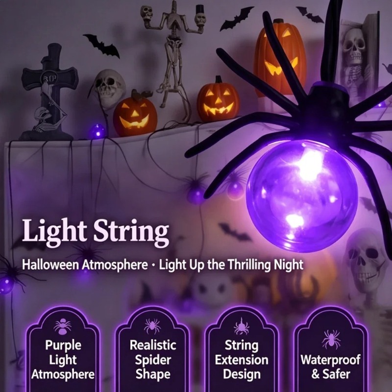 Battery Powered Spider LED Str - đánh giá và giá Outdoor Power For Lights