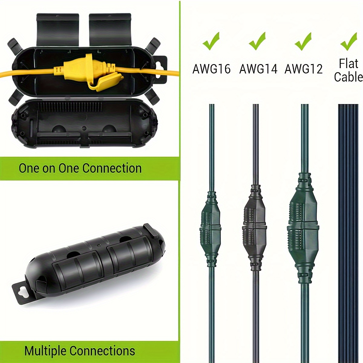 Extension Cord Plug Connection - đánh giá và giá Outdoor Power Outlet Cover