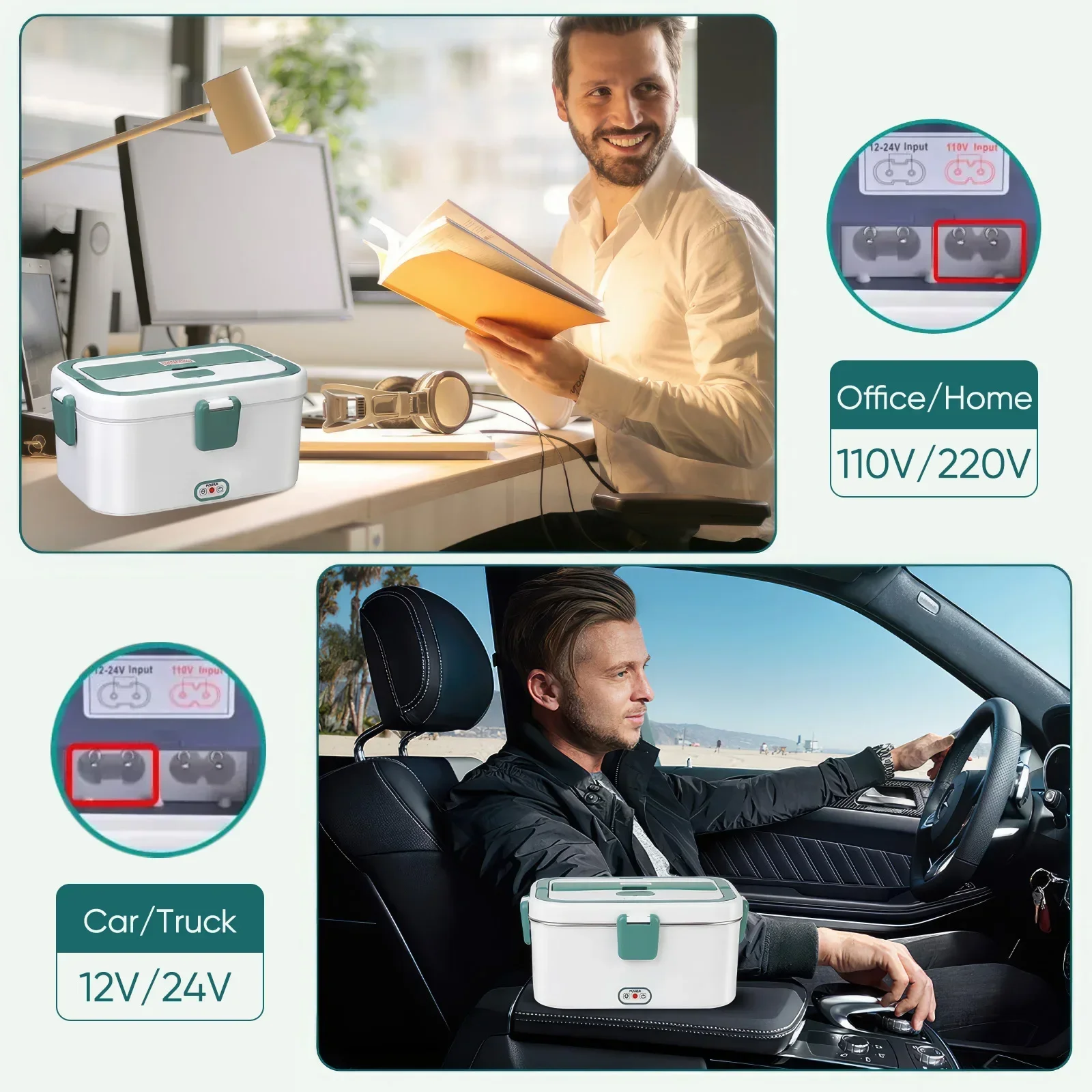 Electric Lunch Box Food Warmer - đánh giá và giá Outdoor Power Box