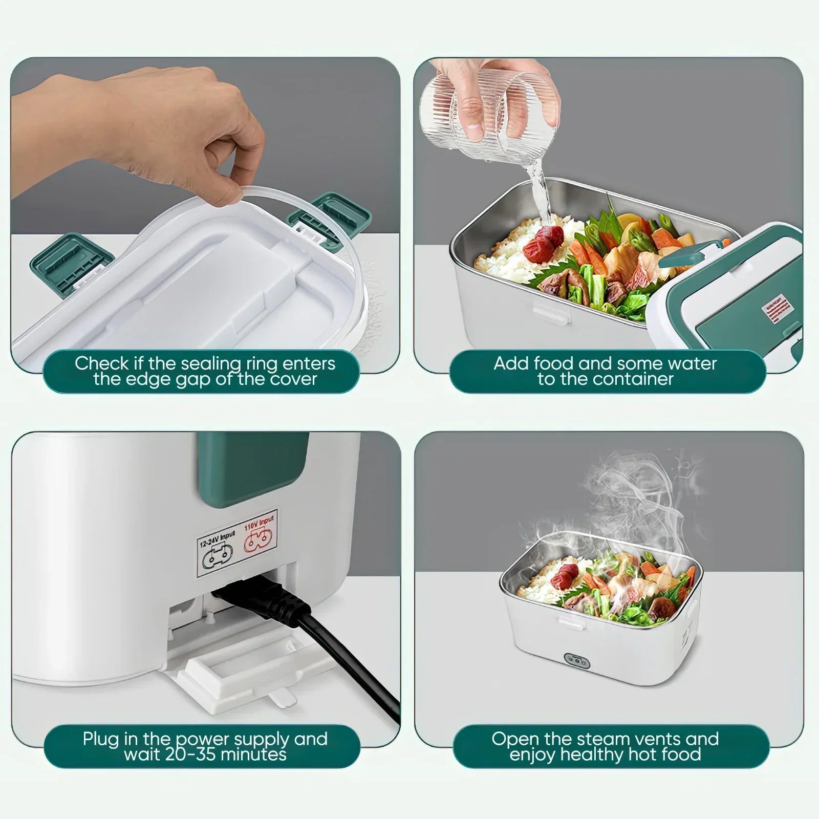 Electric Lunch Box Food Warmer - đánh giá và giá Outdoor Power Box