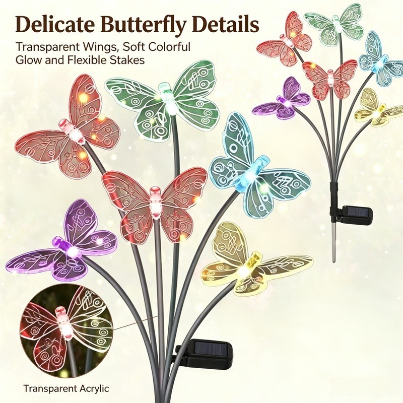 Solar Powered Butterfly Lights - đánh giá và giá Outdoor Power For Lights