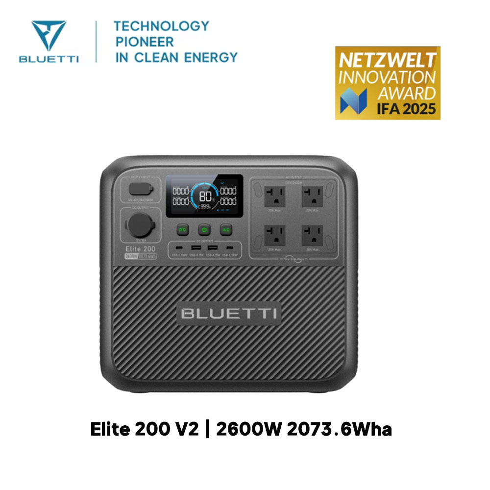 【Renew】BLUETTI Elite 200 V2 Po - đánh giá và giá Outdoor Power Equipment