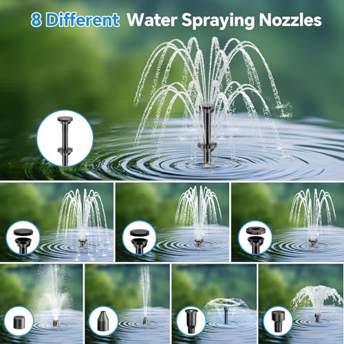 8W Solar Fountain Pump With 30 - đánh giá và giá Outdoor Power Equipment