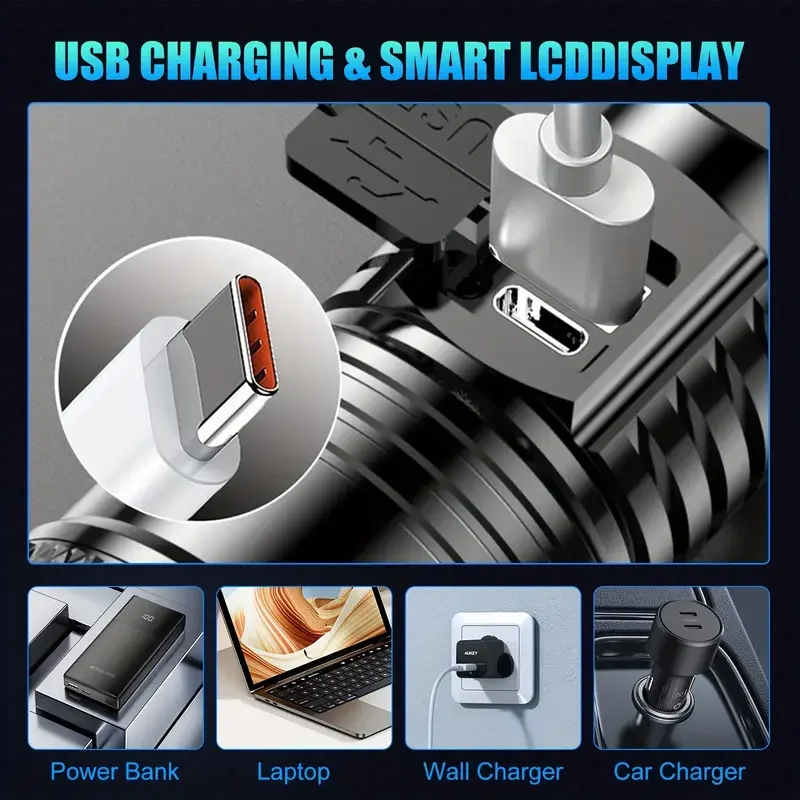 Tactical LED Flashlight 2000LM - đánh giá và giá Outdoor Power Equipment