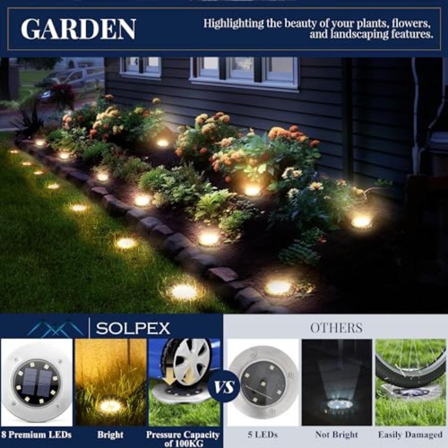Solar Ground Lights Solar Ligh - đánh giá và giá Outdoor Power For Lights