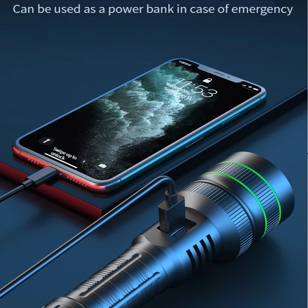 Powerful LED Flashlight Zoomab - đánh giá và giá Outdoor Power For Lights